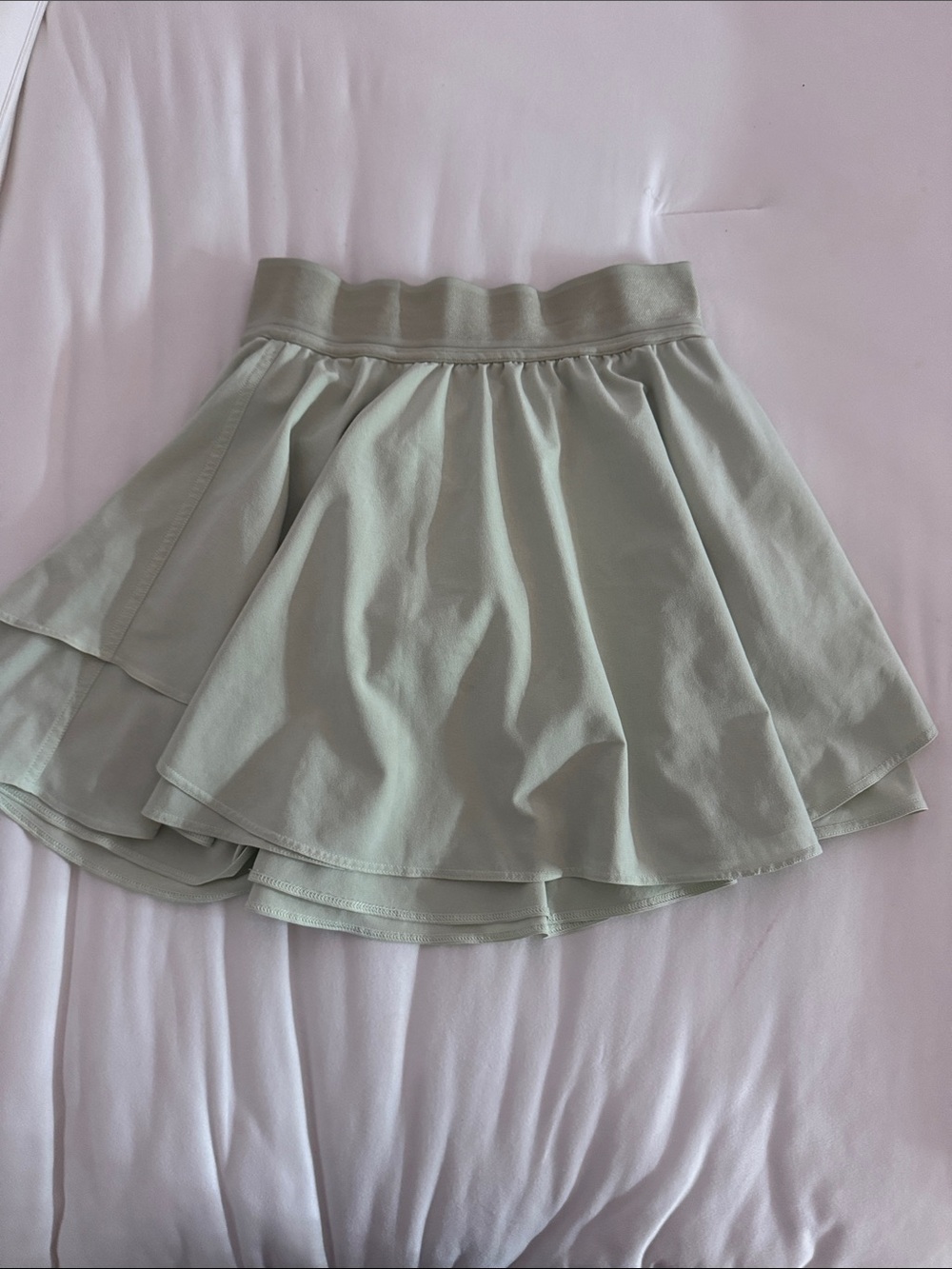 Lululemon Flared A-Line Skirt in Light Sage